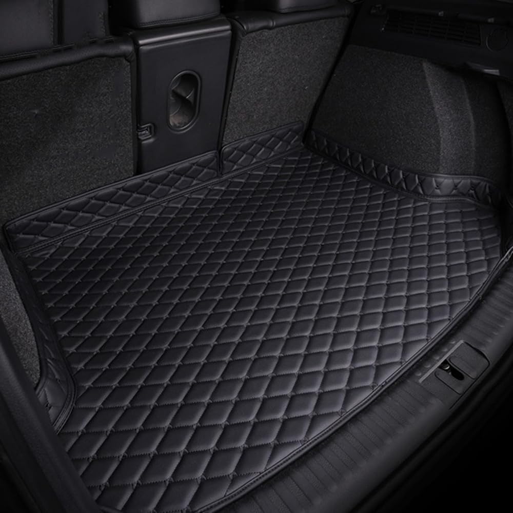 Auto Kofferraummatten für Audi Q3 (obere Schicht) 2019-2021, Leder Stamm Matten Kofferraumteppiche Wasserdicht rutschfest Kratzfeste Innenraum Zubehör,B von ccZQNB