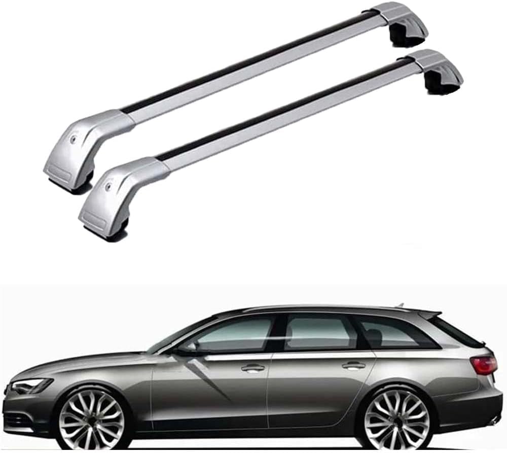 Dachgepäckträger Querträger für Audi A6 Avant Estate C7 2012-2017, Fahrradgepäckträger/Stützschienen Reisezubehör/Autoumbauteile von cchhHUAc