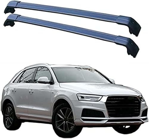 Dachgepäckträger Querträger für Audi Q3 5 SUV 2011-2018, Fahrradgepäckträger/Stützschienen Reisezubehör/Autoumbauteile von cchhHUAc