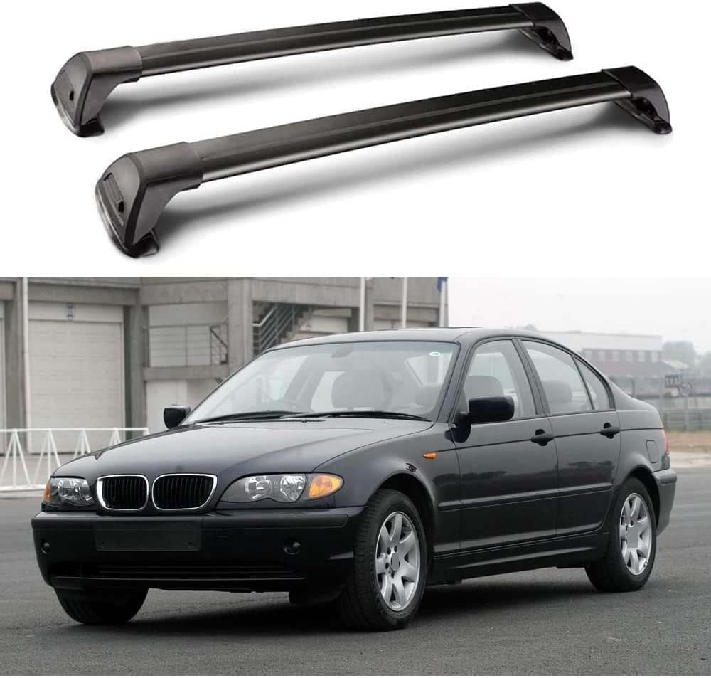 Dachgepäckträger Querträger für BMW 3 Series E46 4 Door Sedan 1999-2004, Fahrradgepäckträger/Stützschienen Reisezubehör/Autoumbauteile von cchhHUAc