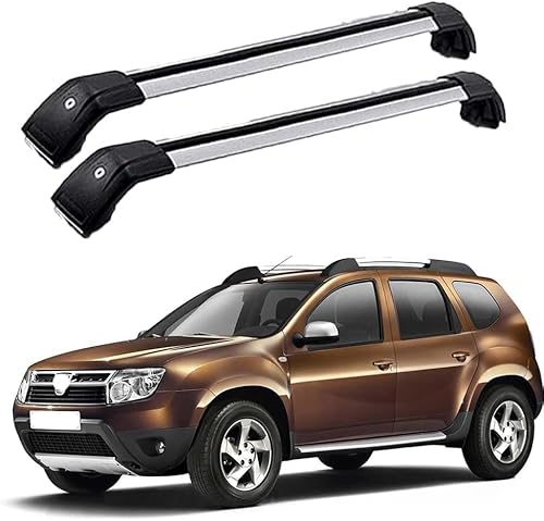 Dachgepäckträger Querträger für Dacia Duster SUV (2010-2013), Fahrradgepäckträger/Stützschienen Reisezubehör/Autoumbauteile von cchhHUAc