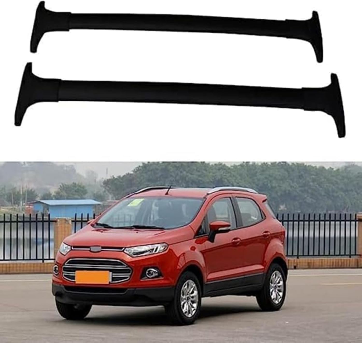 Dachgepäckträger Querträger für Ford Ecosport 2014 2015 2016 2017 2018, Fahrradgepäckträger/Stützschienen Reisezubehör/Autoumbauteile von cchhHUAc