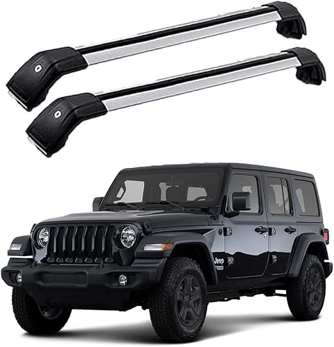 Dachgepäckträger Querträger für Jeep Wrangler JL JK 2007-2021, Fahrradgepäckträger/Stützschienen Reisezubehör/Autoumbauteile von cchhHUAc