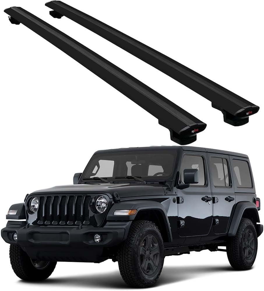 Dachgepäckträger Querträger für Jeep Wrangler JL JK JT 2007-2021, Fahrradgepäckträger/Stützschienen Reisezubehör/Autoumbauteile von cchhHUAc