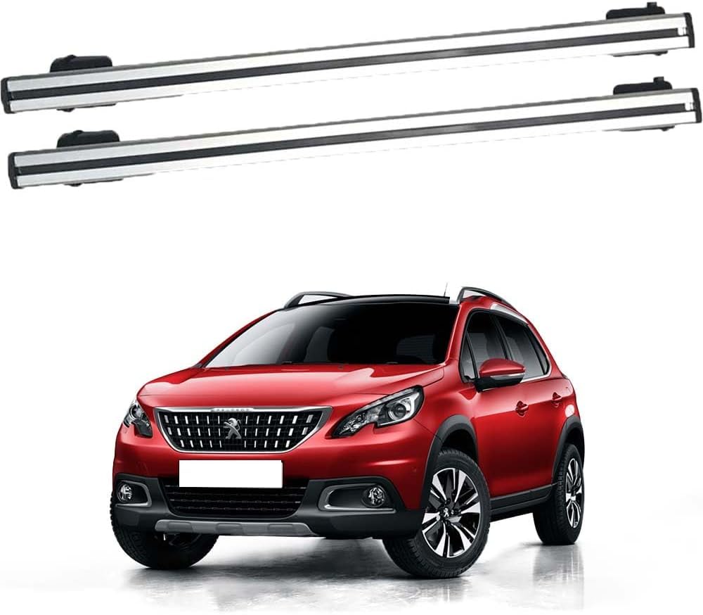 Dachgepäckträger Querträger für Peugeot 2008 SUV 2013-2019, Fahrradgepäckträger/Stützschienen Reisezubehör/Autoumbauteile von cchhHUAc