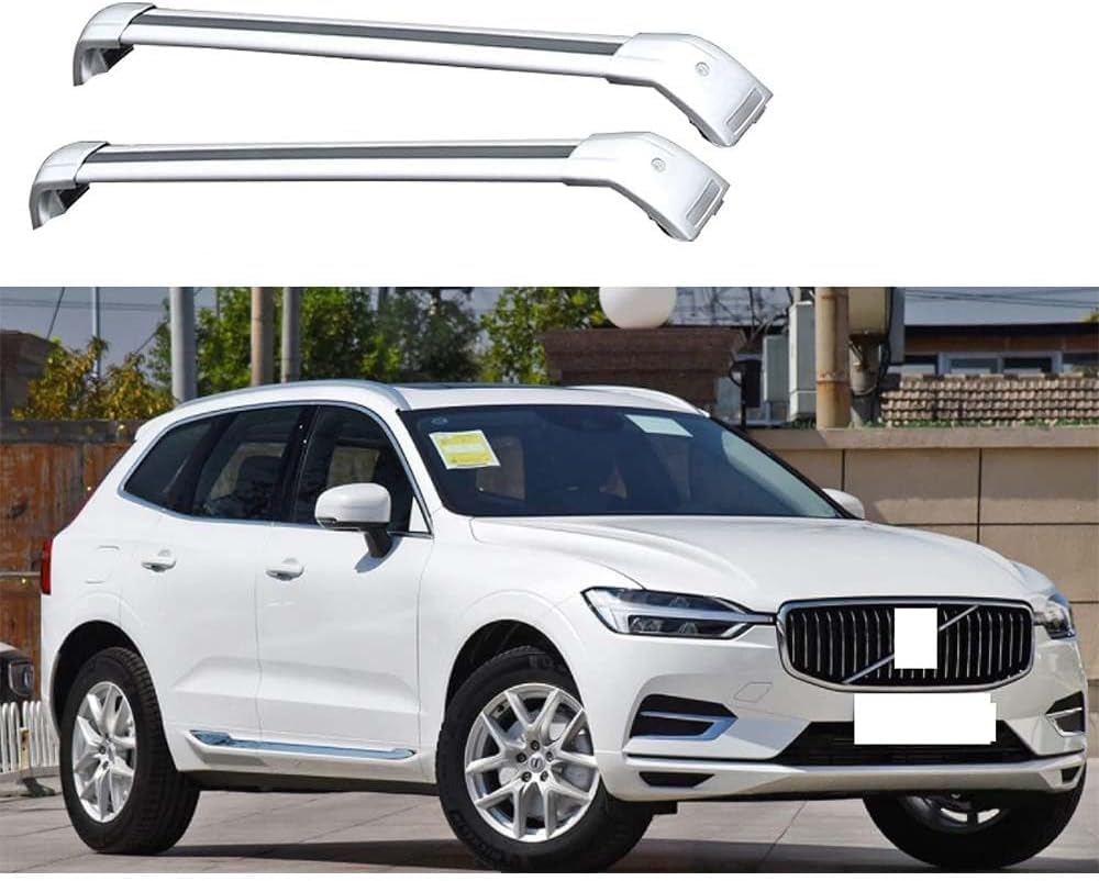 Dachgepäckträger Querträger für Volvo XC60 2008-2023, Fahrradgepäckträger/Stützschienen Reisezubehör/Autoumbauteile von cchhHUAc