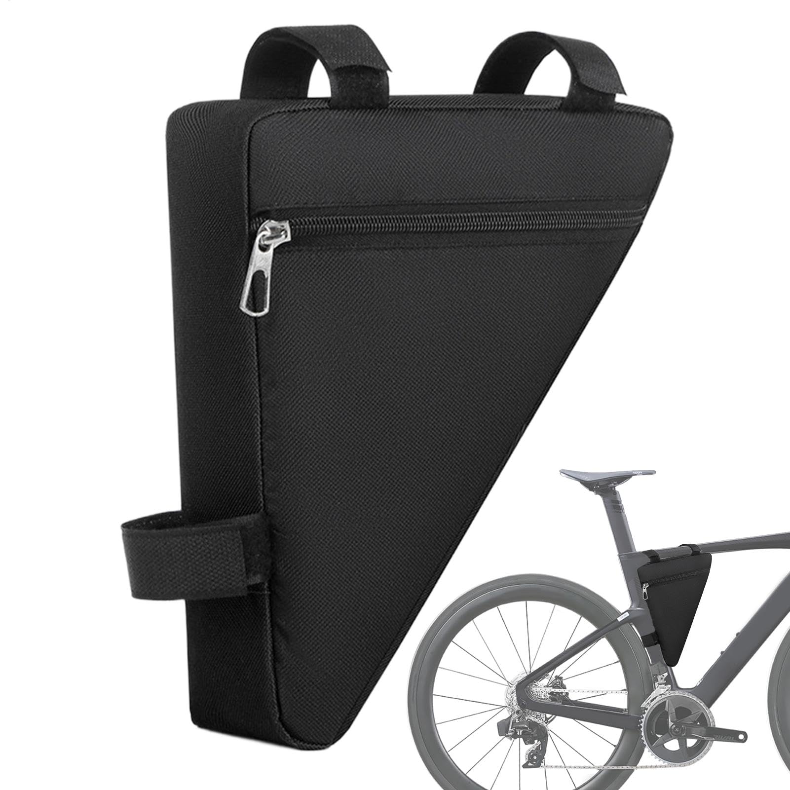 Frame Triangle Bag, Slim Lightweight Cycling Storage Pouch for Tools, Keys, Wallets, and Smartphones, Easy Access Frame Storage for Outdoor Adventures Tool Storage von ccuzs