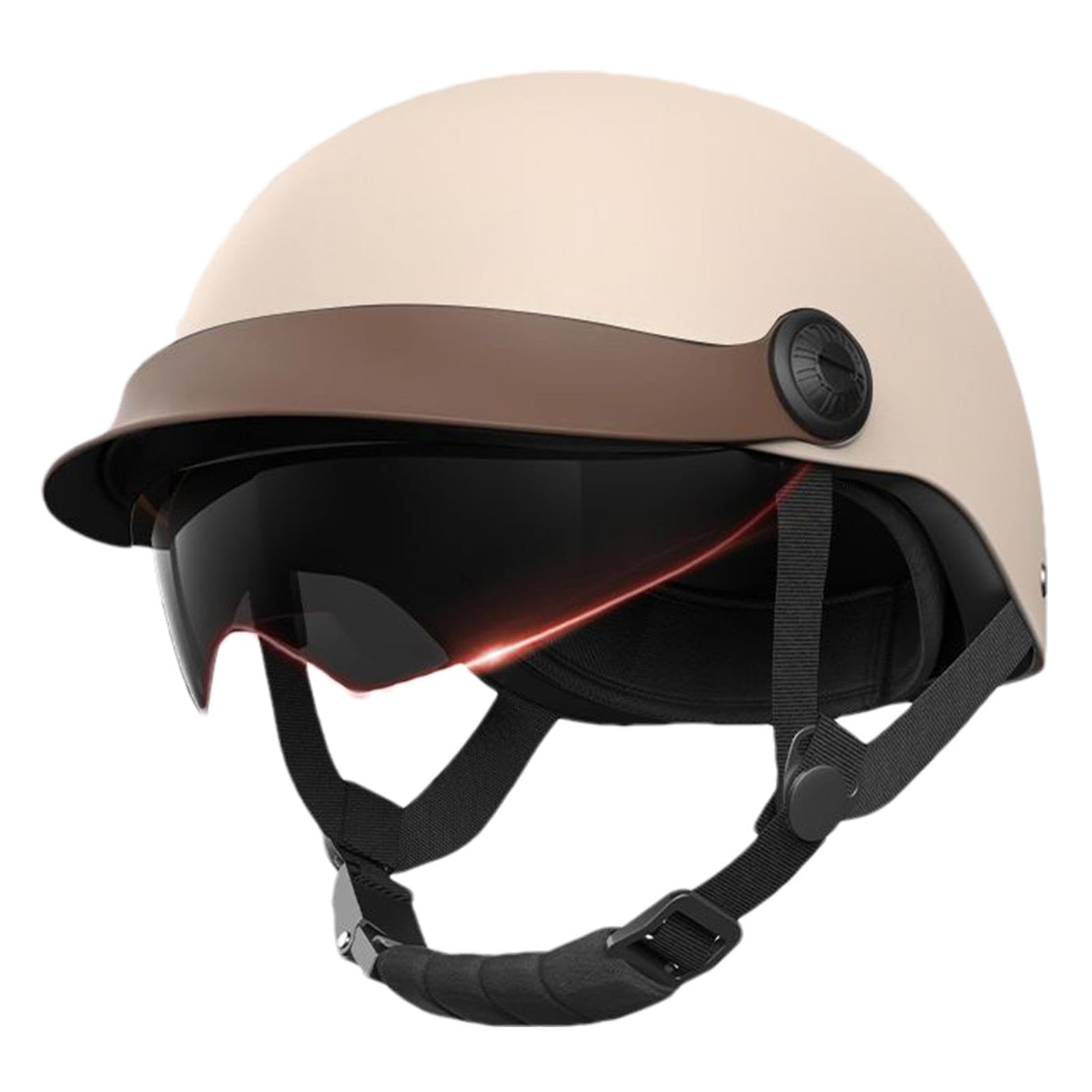 Motorradhalbe Kopfbedeckung, Multi-Sport-Sicherheitsmütze, Kollisionsschutzhelm, Motorrad-Sicherheitshut 54 x 61 cm, für erhöhte Sicherheit und Schutz (1 Stück) von ccuzs