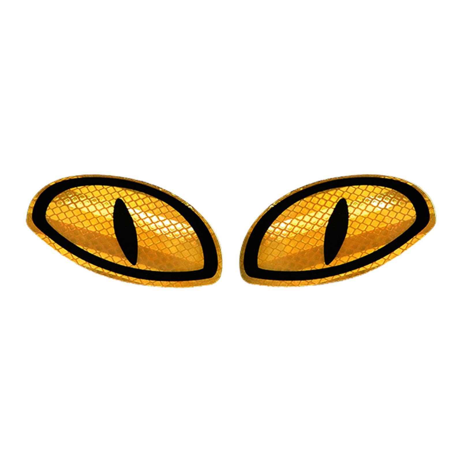 ccuzs Reflektierende Augenaufkleber, reflektierender Augen-Klebeband für Sicherheit bei Nacht – niedliche große Augen, runde Augen, Motorradhelm-Aufkleber, Warnaufkleber, Sicherheitswarnband, von ccuzs