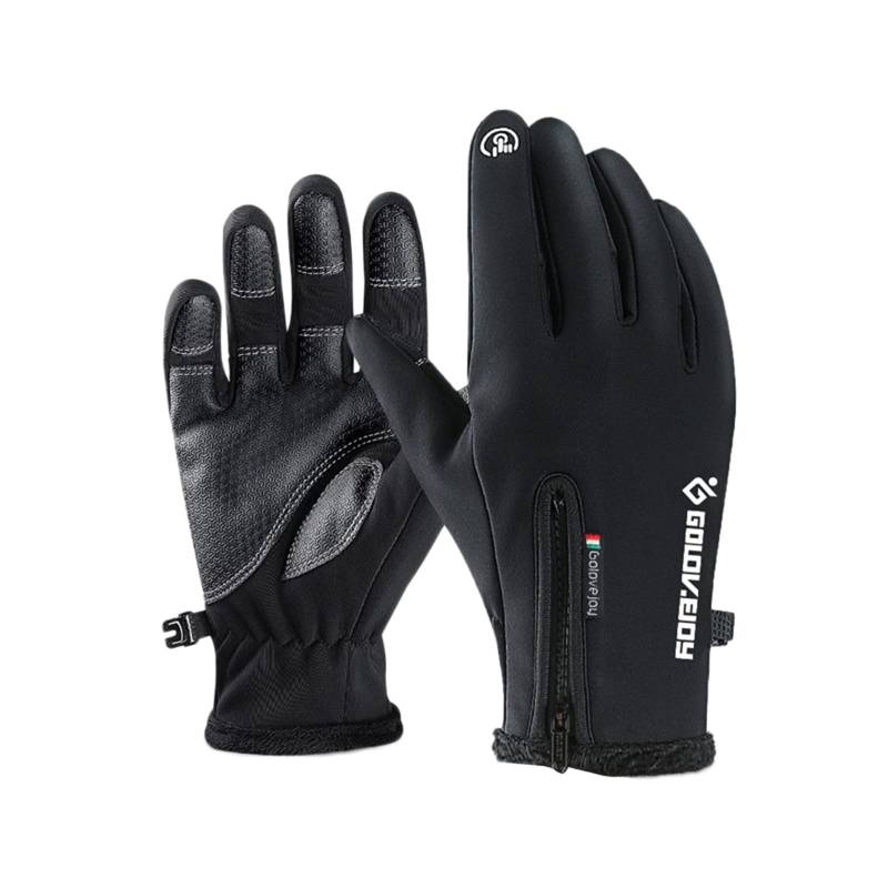 cfpqv Telefingers Slip Outdoor Winter Skihandschuhe Non Warme Handschuhe Wasserdichte Handschuhe für Erwachsene Wintermütze Damen Schwarz (Black, M) von cfpqv