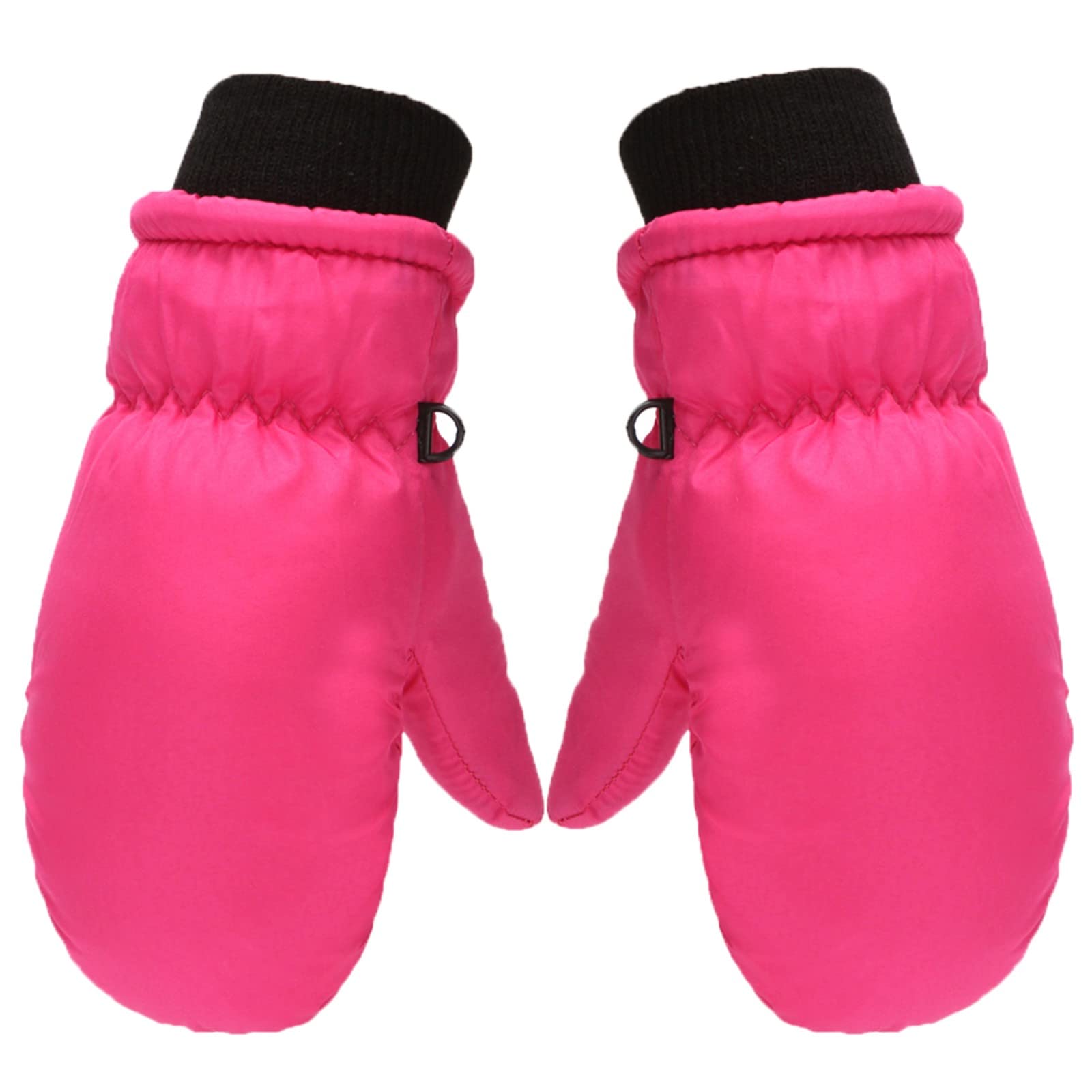 cfpqv Winddicht S/M/L Größe Winter Warm Outdoor Skating Schnee Kinder Ski Mädchen Handschuhe Snowboarden Kinder Handschuhe Fäustlinge Handschuhe Autofahren (Hot Pink, 2-5 Years) von cfpqv