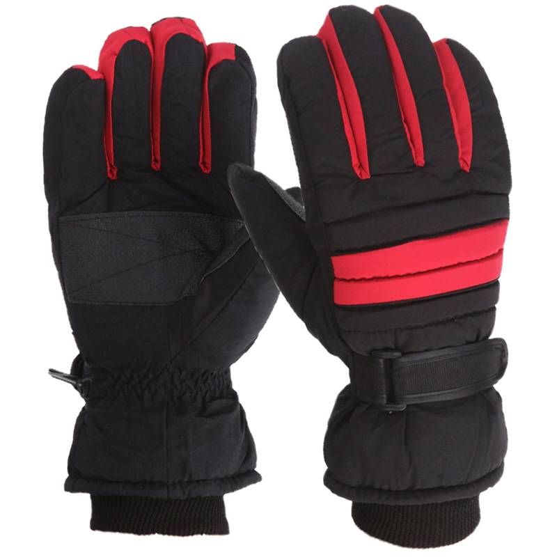 cfpqv Winter Outdoor Erwachsene Männer und Frauen Snow Skating Snowboard Winddichte warme Handschuhe zum Radfahren und Skifahren Handschuhe Silber Putzen (Red, One Size) von cfpqv