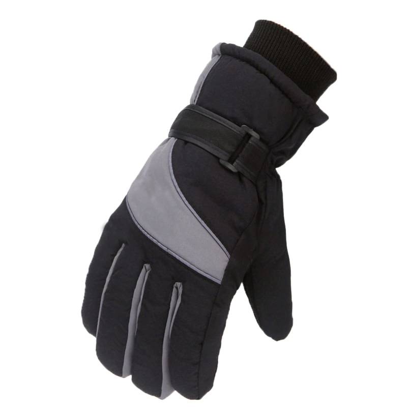 cfpqv Winterhandschuhe Outdoor Erwachsene Männer Frauen Schnee Skating Snowboarding Winddicht Warme Langlebige Feste Skihandschuhe Schal Schwarz Damen Winter Strick (Grey, One Size) von cfpqv