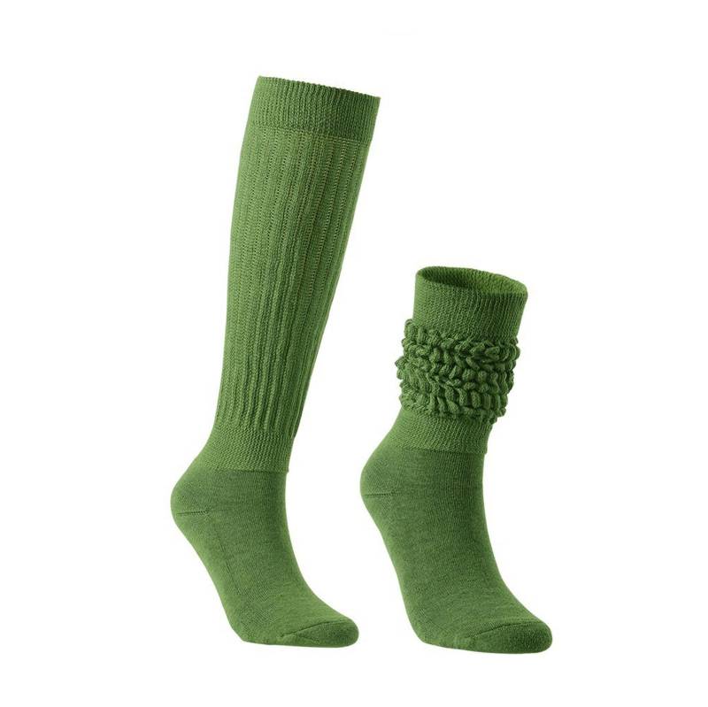 chanstore 3 Paar – Europäische und amerikanische Frühlings- und Sommersocken, mittelhohe Florsocken, schlichte, einfarbige atmungsaktive Mittelrohrsocken, Dunkelgrün von chanstore