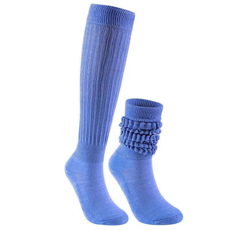 chanstore 3 Paar – Europäische und amerikanische Frühlings- und Sommersocken, mittelhohe Florsocken, schlichte, einfarbige atmungsaktive Mittelrohrsocken, Hellblau von chanstore