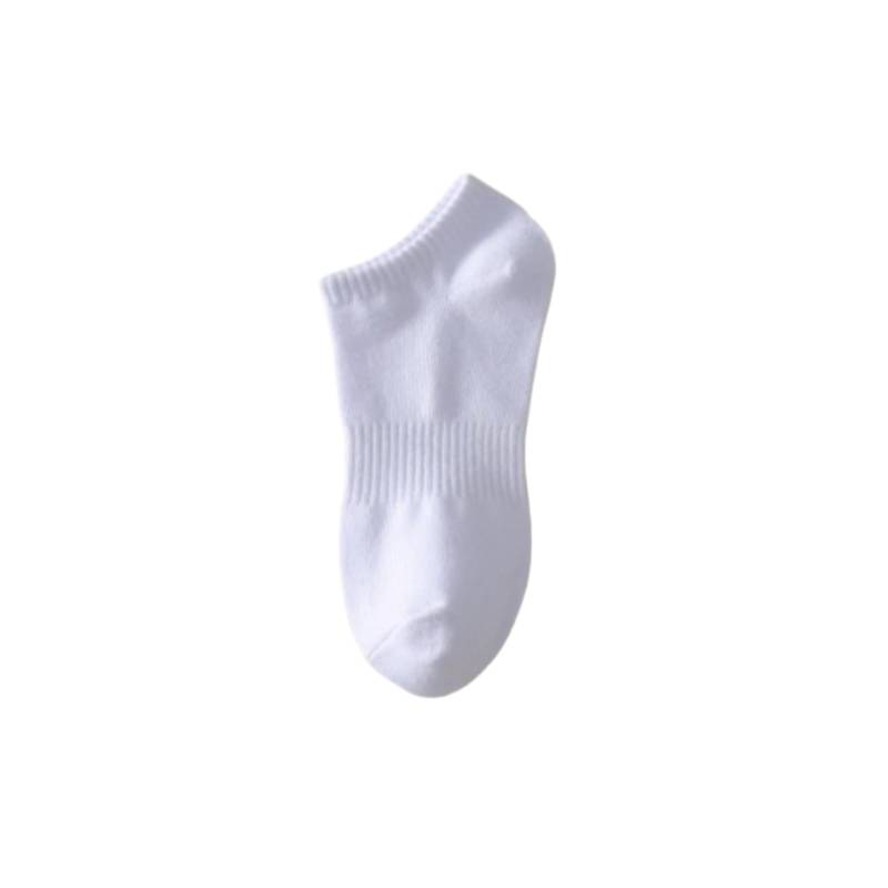 chanstore 3 Paar - Paar Herren Medium Socken Reine Baumwolle Weiß Sport Lange Socken Frühling und Herbst Baumwollsocken Kurzschlauch Weiß von chanstore