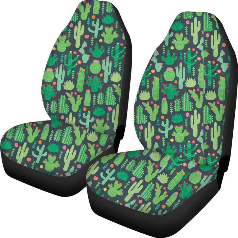 chaqlin Durable Auto Sitzbezug für Autositz Tropical Cactus Print Sitzbezüge Automotive Protector für PKW/SUV/LKW von chaqlin