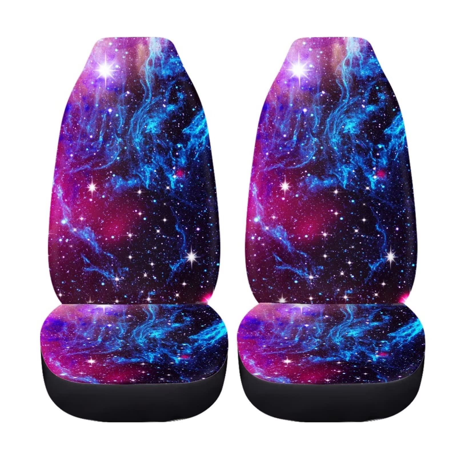 chaqlin Galaxy Night Autositzbezüge Set 2-teilig Automotive Front Seat Protector Kissen passt zu den meisten Autos, Limousine, Kofferraum, SUV oder Van von chaqlin