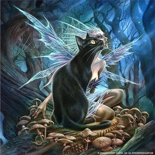 Alchemy Aufkleber Faerie Familiar Sticker Gothic Fantasy Feen ca. 10x10 cm von chemstickattack