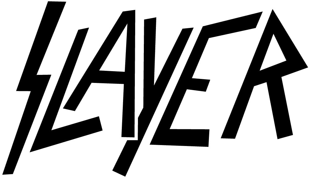 Slayer Aufkleber schwarz Sticker Bands Trash-Metal Heckscheibe ca. 50x28 cm von chemstickattack