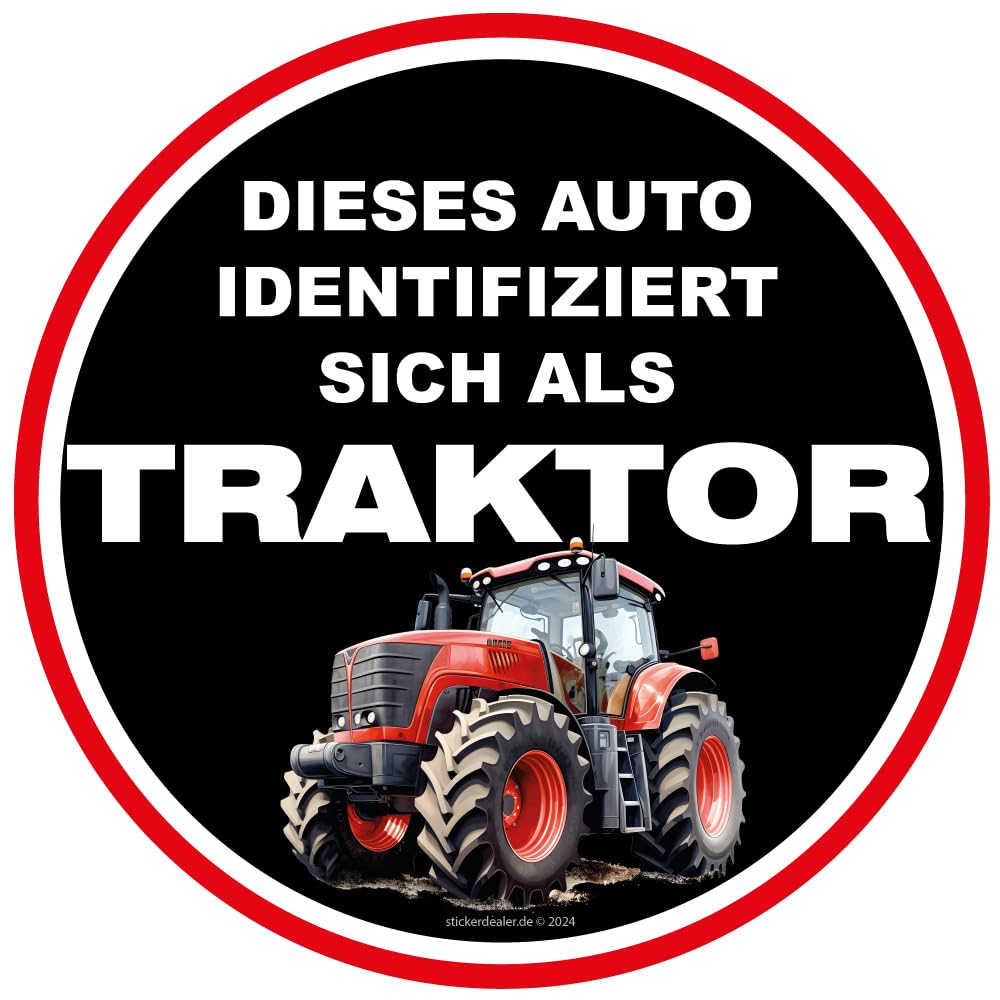 chemstickattack Aufkleber Bauern Demo Traktor Trecker Schlepper Bulldog Sticker 2 Stück ca. 10 cm von chemstickattack