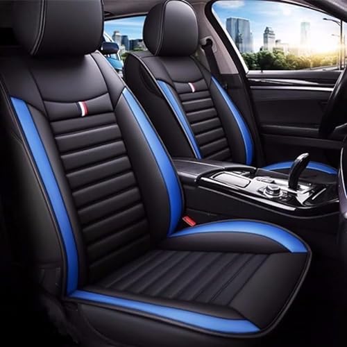 chifeng Universal-Autositzbezüge bieten Ihnen Luxus und Komfort auf der Straße - Kunstleder, atmungsaktiv und schmutzabweisend für DACIA SANDERO (Blau) von chifeng