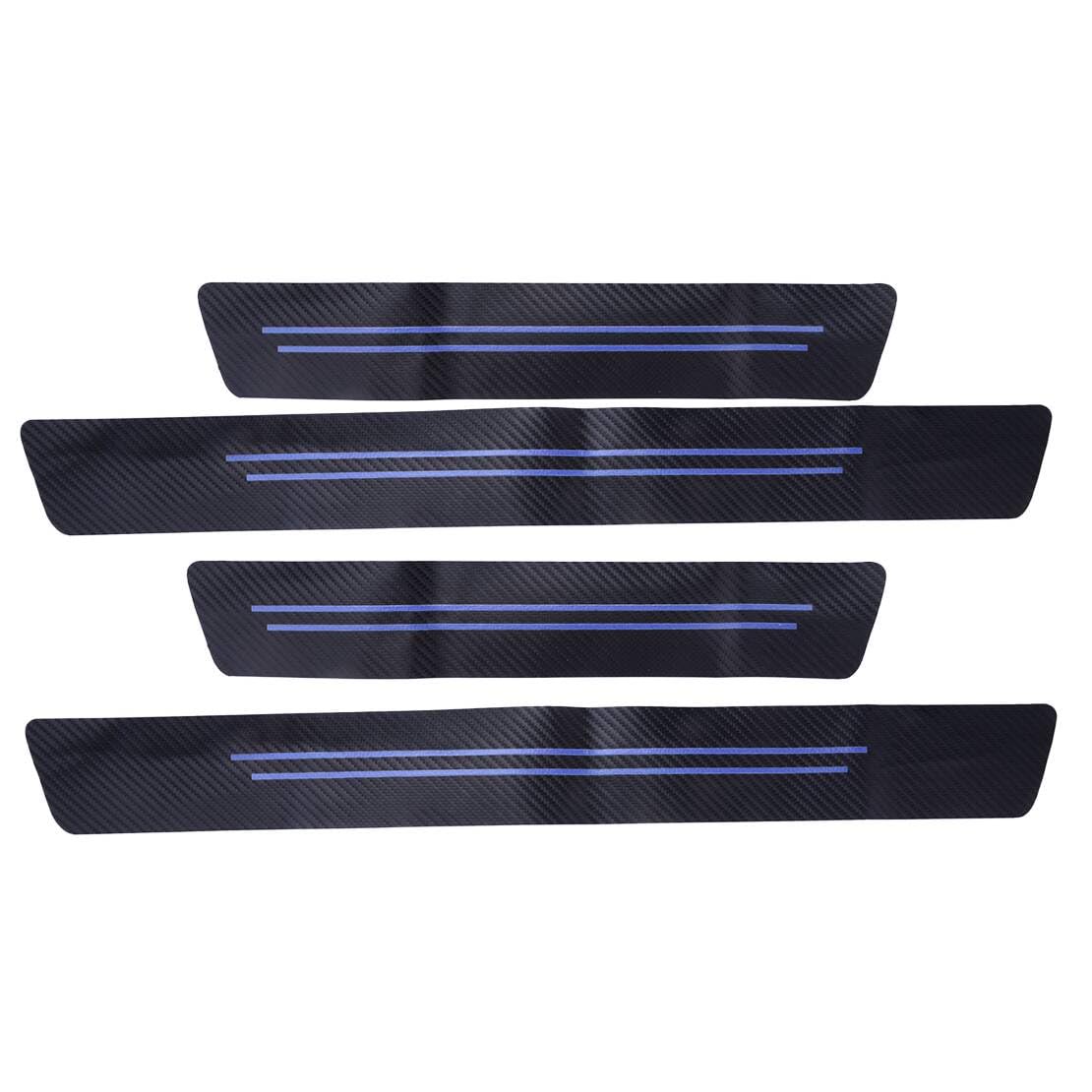 ciciTree 4Stück Blue Line Türverkleidung Schwellerabdeckung Kratzschutz Aufkleber Protector Edge Guard Strip von ciciTree