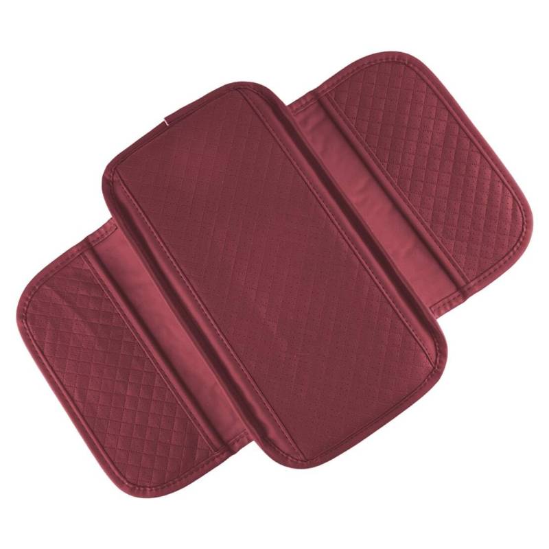 ciciTree Mittelkonsole Armlehne Box Mat Pad Kissen Abdeckung Seite Lagerung Tasche für Auto Rot von ciciTree