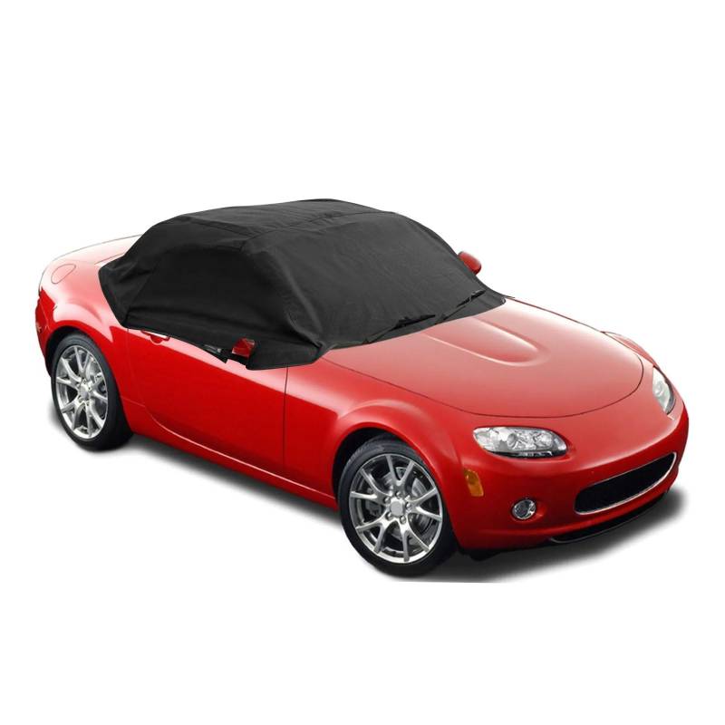 Soft Top Dachschutz Halbgarage für Mazda, 420 D Wetterfeste Halbgarage für Mazda Fit für 2014-2023 Mazda MX-5 MK4, Schwarz von cimsfcor