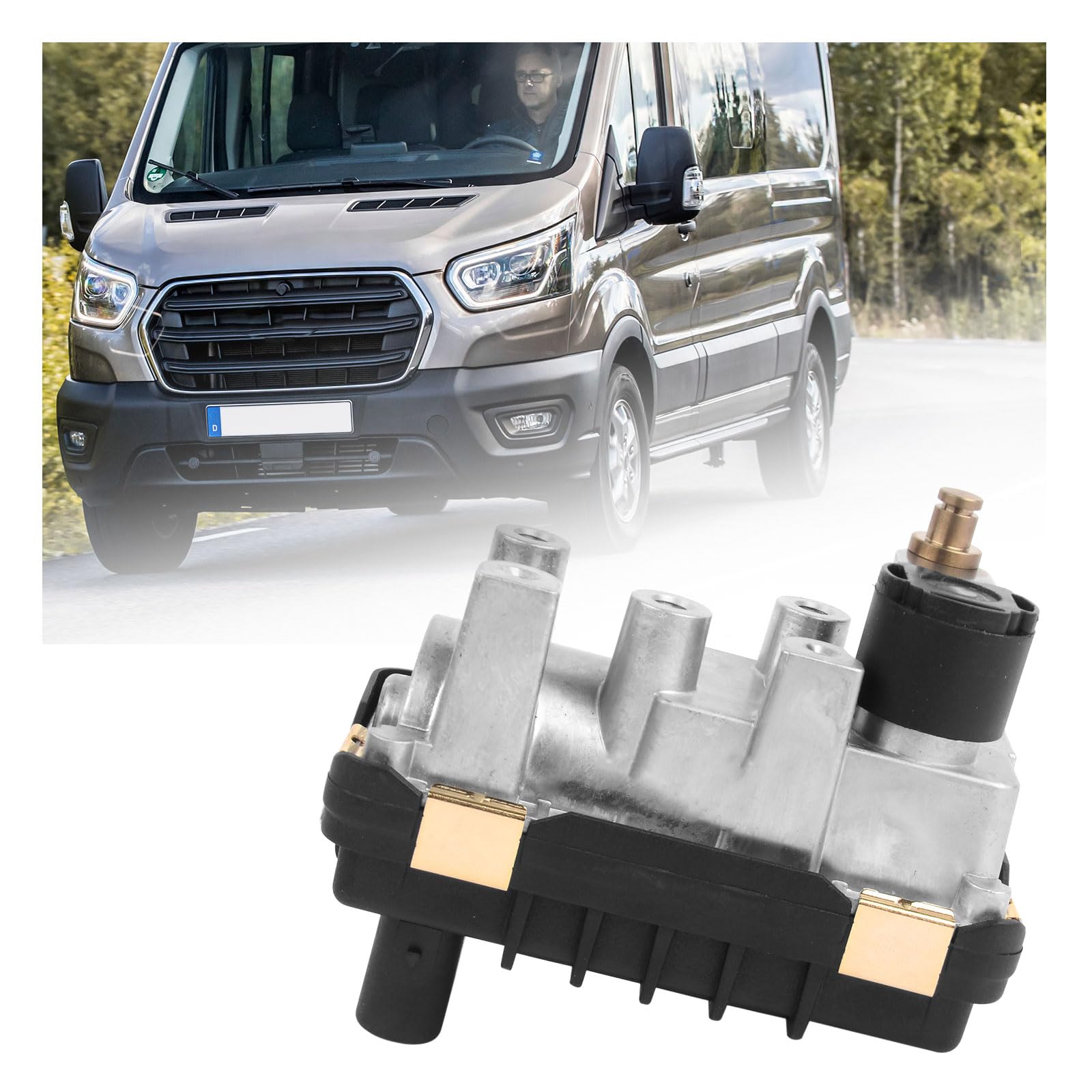 Turbo Turbolader Elektrischer Stellantrieb, Turbolader Stellantrieb 6NW009550 kompatibel mit Ford Transit Custom 2.2 TDCI, G-88/767649 / 6NW059550/ 787556 von cimsfcor