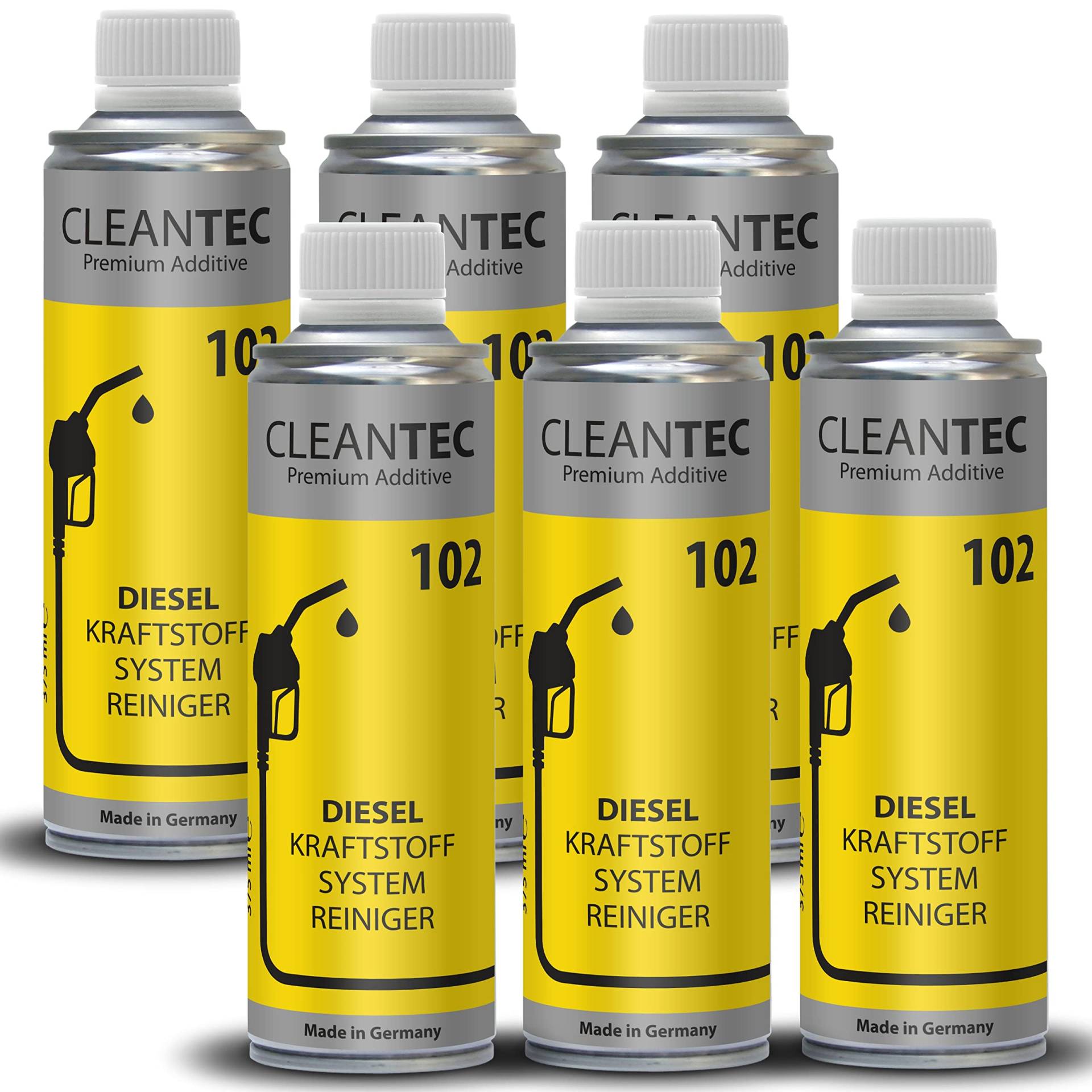 CleanTEC 102 Diesel Einspritz System Hochleistungs Reiniger 375ml DPF reinigt und schmiert Einspritzdüsen Injektoren (6) von cms CleanTEC GmbH