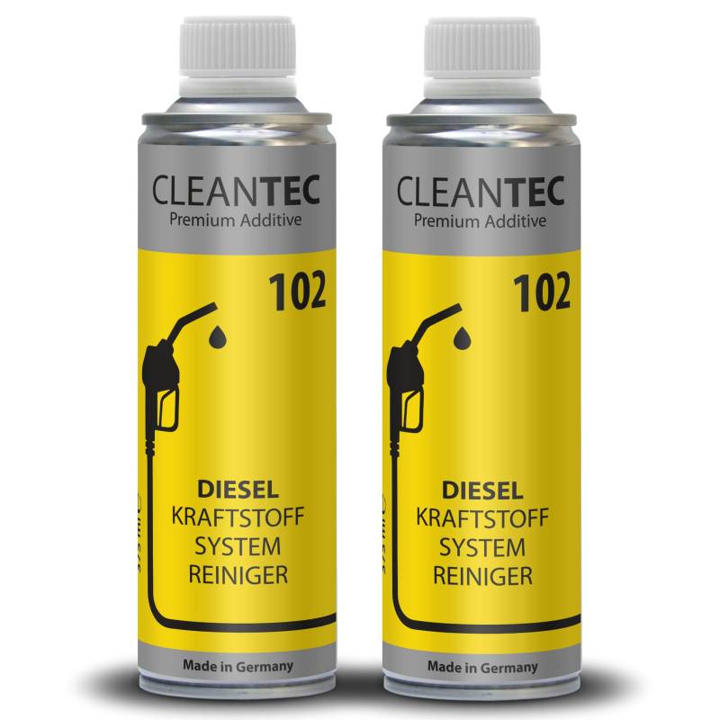 CleanTEC 102 Diesel Einspritz System Hochleistungs Reiniger 375ml DPF reinigt und schmiert Einspritzdüsen Injektoren (2) von cms CleanTEC GmbH