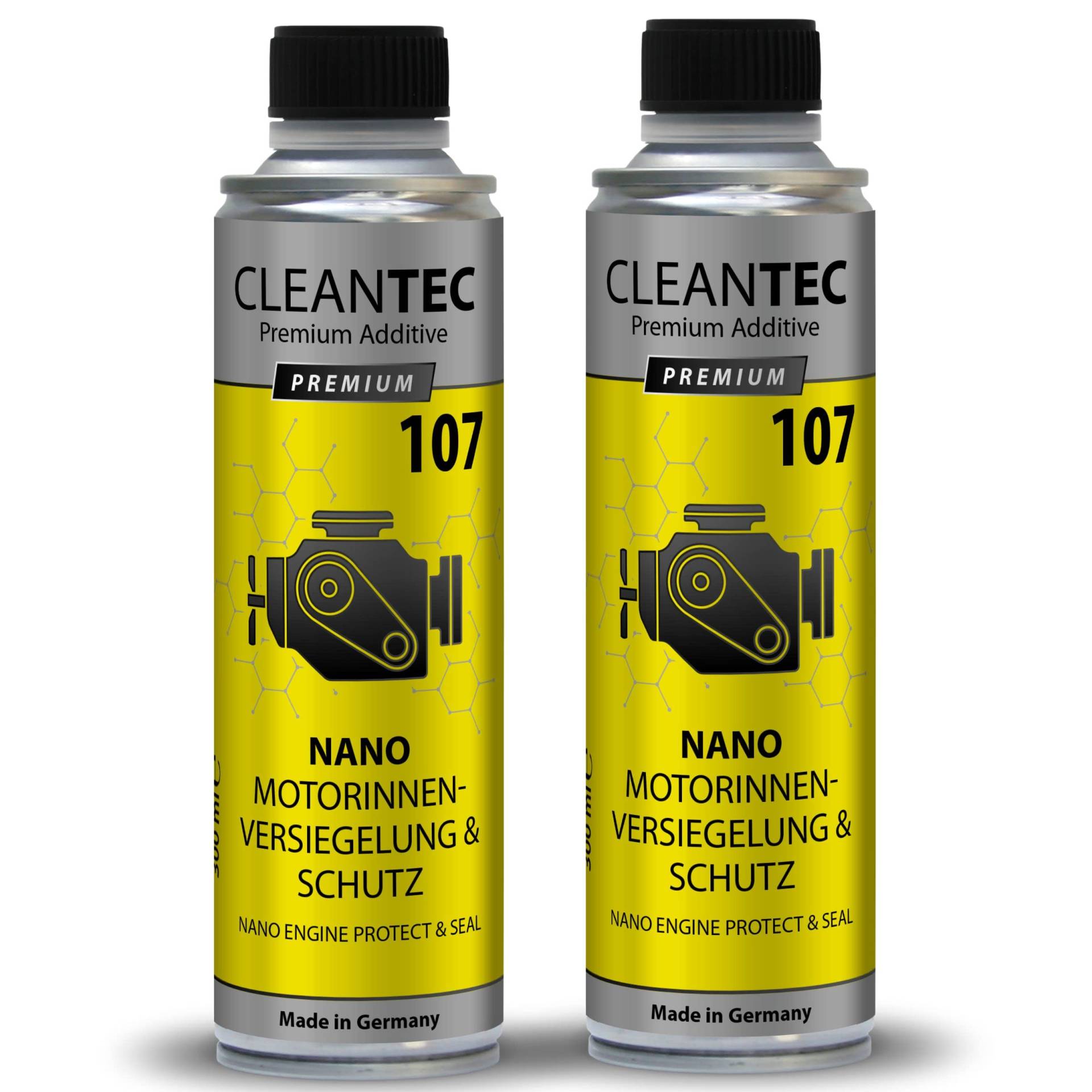 CleanTEC 107 Nano Motor innen Versiegelung und Schutz Additiv, hightec Engine Protect Nano Seal, Motorversiegelung, weniger Verbrauch und mehr Leistung von cms CleanTEC GmbH