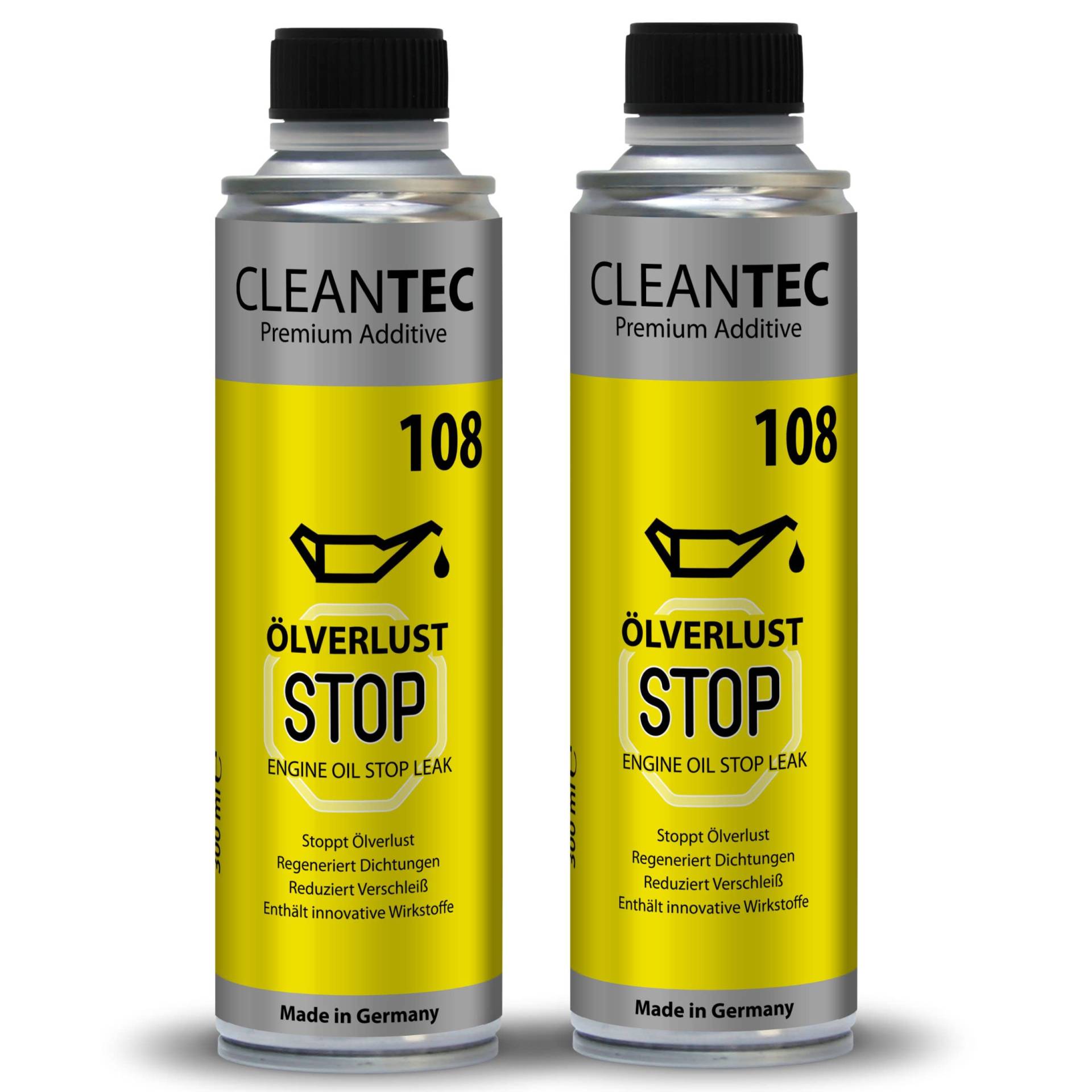 CleanTEC 108 Ölverlust Stop Regeneriert Dichtungen und verhindert Ölverlust 300ml Leck Stop Versiegelung 1L/41,50Euro (2) von cms CleanTEC GmbH