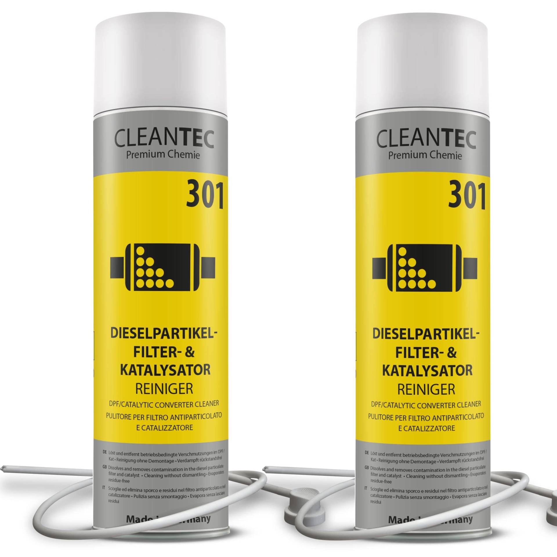 CleanTEC 301 Profi Dieselpartikelfilter und Kat intensiv Reiniger Spray mit Sonde 400ml von cms CleanTEC GmbH