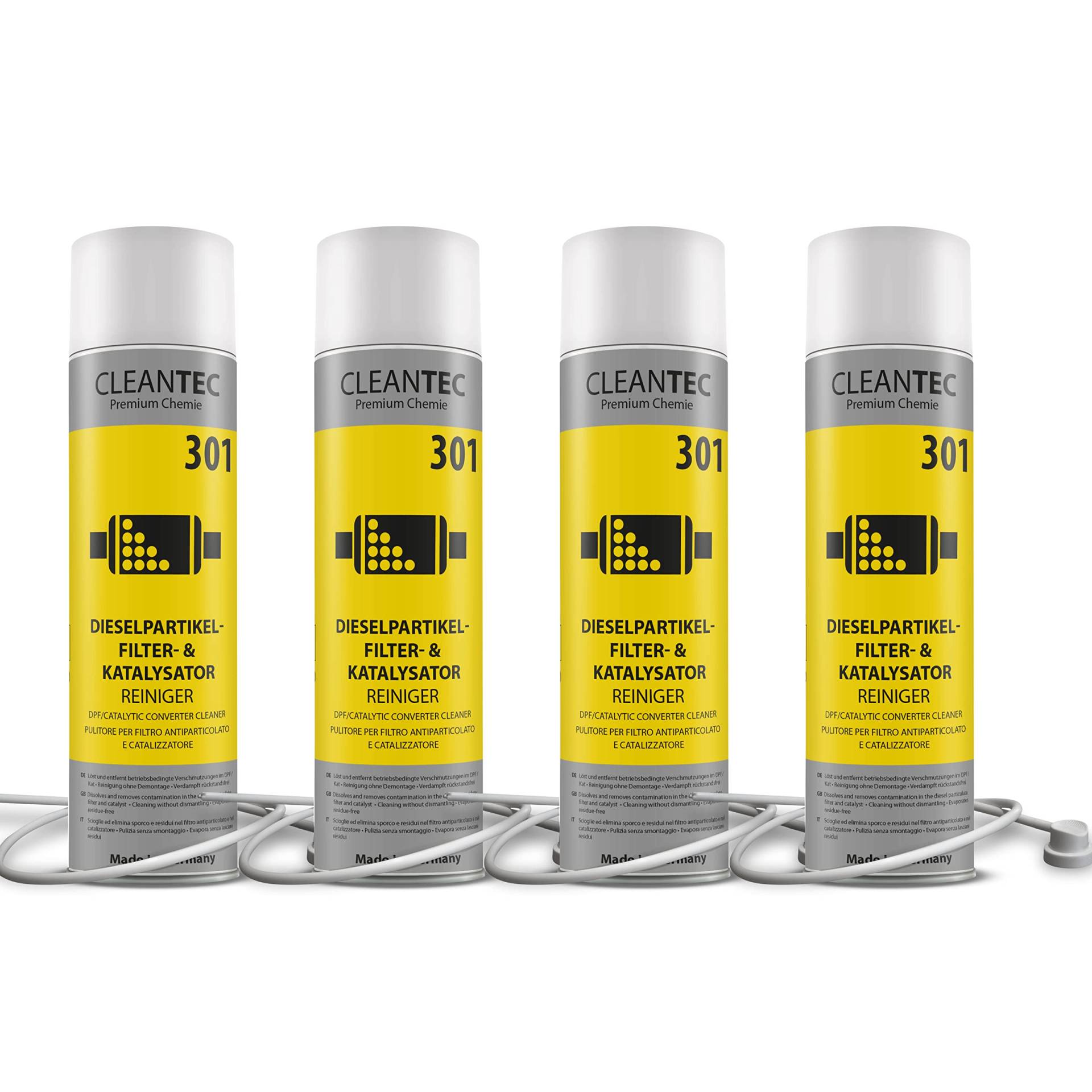 CleanTEC 301 Profi Dieselpartikelfilter und Kat intensiv Reiniger Spray mit Sonde 400ml von cms CleanTEC GmbH