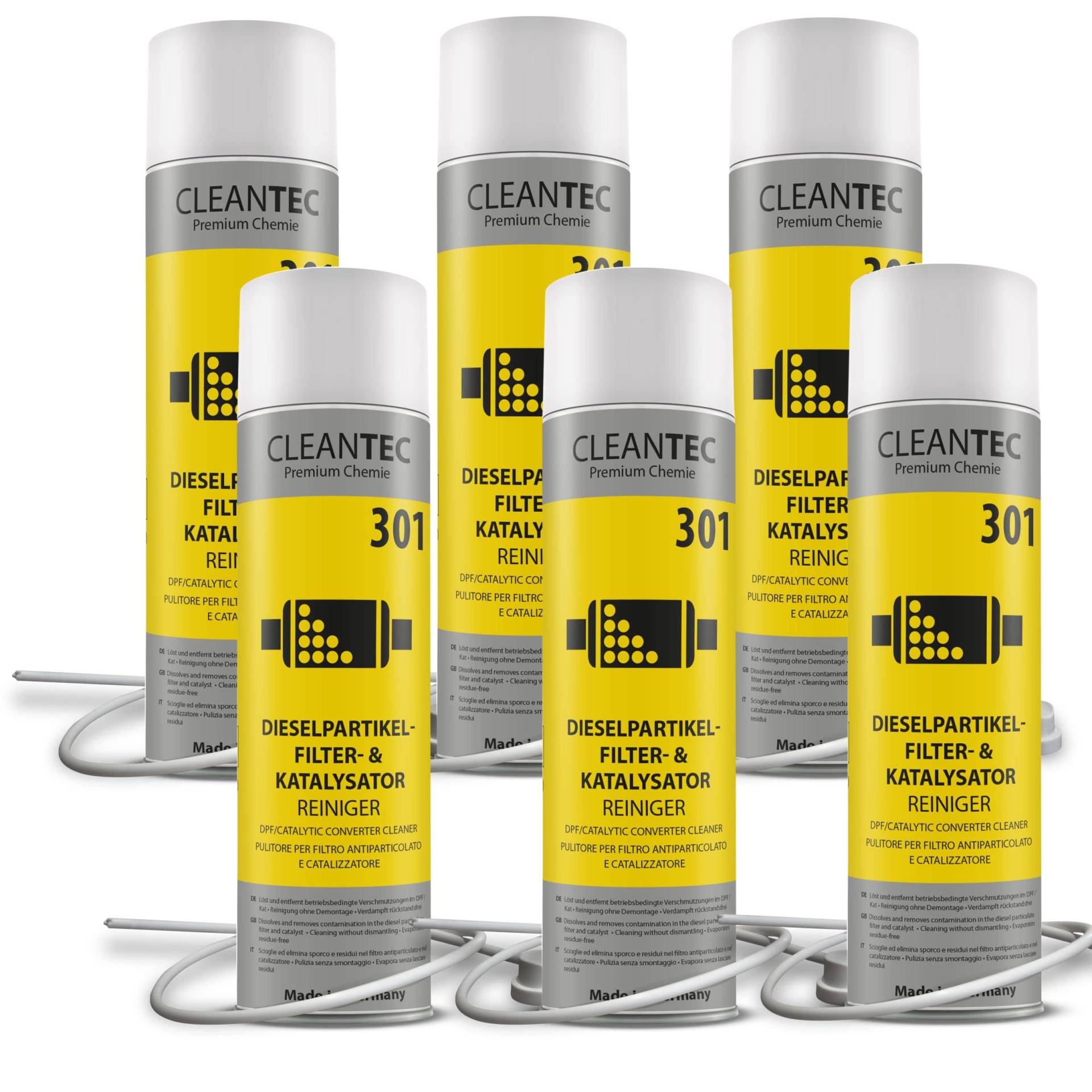 CleanTEC 301 Profi Dieselpartikelfilter und Kat intensiv Reiniger Spray mit Sonde 400ml von cms CleanTEC GmbH