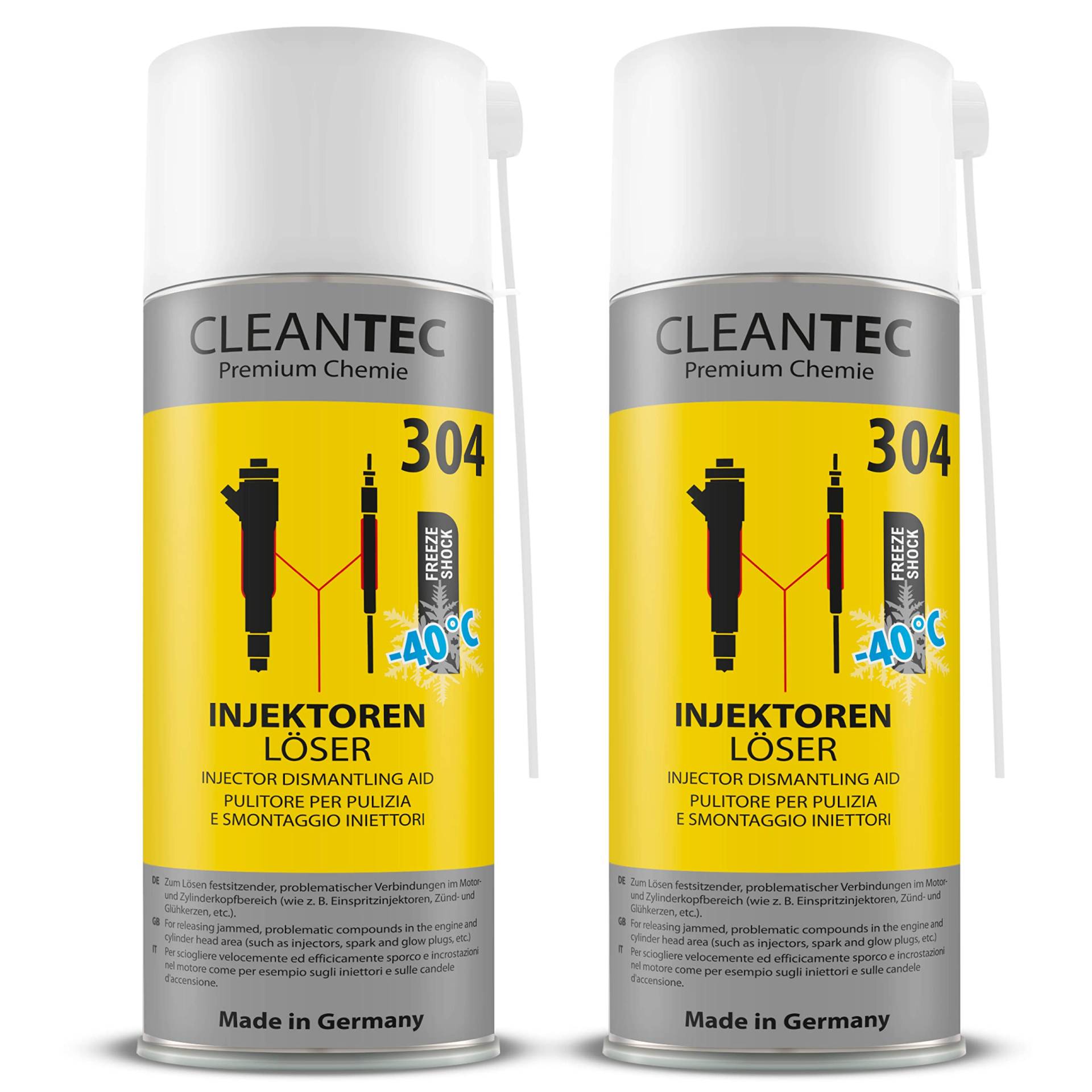 CleanTEC 304 Injektoren und Glühkerzen löser mit Kälteshock löst festsitzende Verbindungen 400ml (2) von cms CleanTEC GmbH