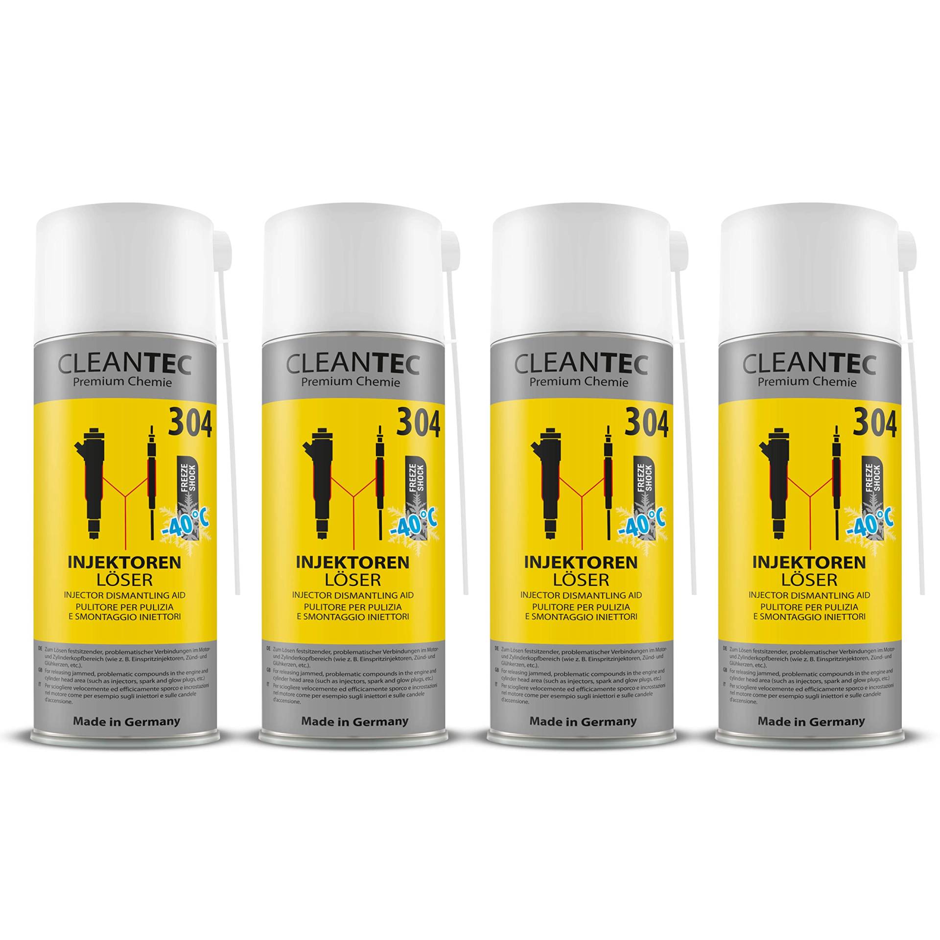 CleanTEC 304 Injektoren und Glühkerzen löser mit Kälteshock löst festsitzende Verbindungen 400ml (4) von cms CleanTEC GmbH