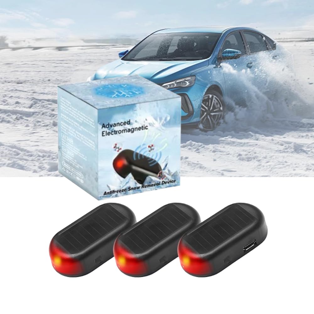 Auto Enteiser, Anti-Snow Tragbare Kinetische Molekularheizung, Elektromagnetische molekulare Interferenz Frostschutzmittel Schneeräumungswerkzeug, Mikrowellen Molekular Enteisung Instrument (3PCS) von comepew