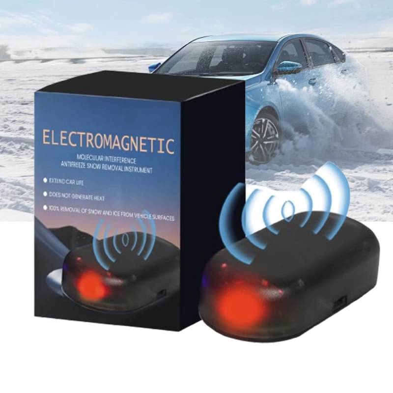 Auto Enteiser Tragbare Kinetische Molekularheizung, Elektromagnetische Molekulare Interferenz Frostschutzmittel Schneeräumungswerkzeug, Anti-Snow Mikrowellen Molekular Enteisung Instrument (1PC) von comepew