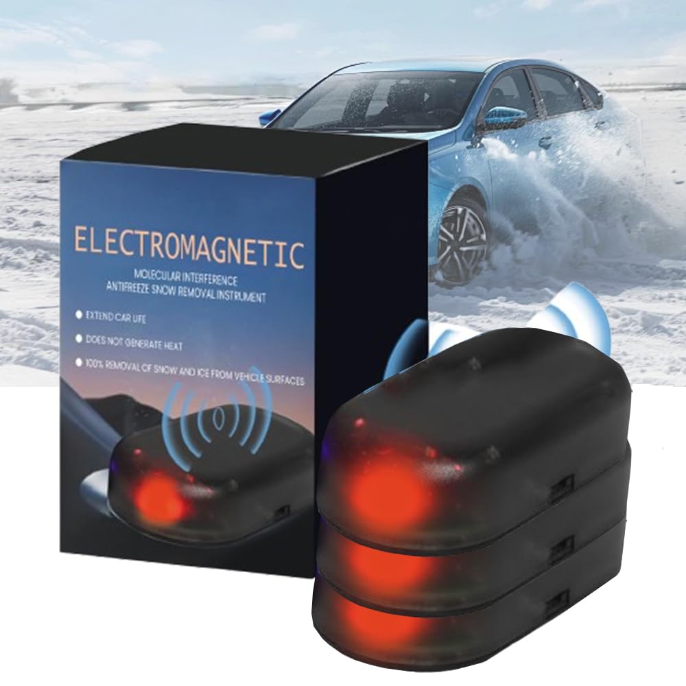 Auto Enteiser Tragbare Kinetische Molekularheizung, Elektromagnetische Molekulare Interferenz Frostschutzmittel Schneeräumungswerkzeug, Anti-Snow Mikrowellen Molekular Enteisung Instrument (3PC) von comepew