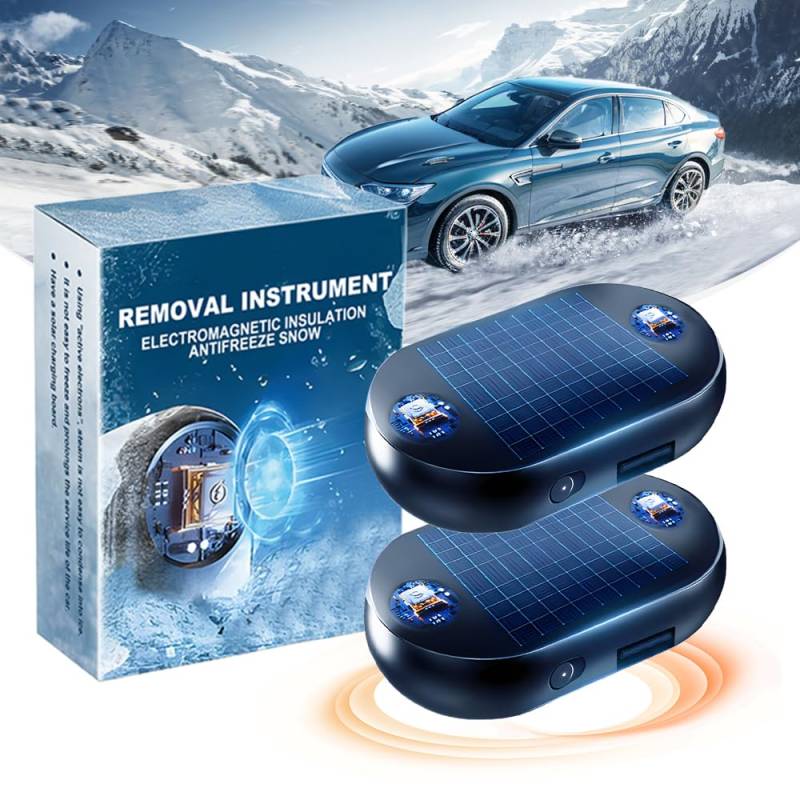 Auto Enteiser Tragbare Kinetische Molekularheizung, Elektromagnetische molekulare Interferenz Frostschutzmittel Schneeräumungswerkzeug, Mikrowellen Molekular Enteisung Instrument Anti-Snow (2PCS) von comepew