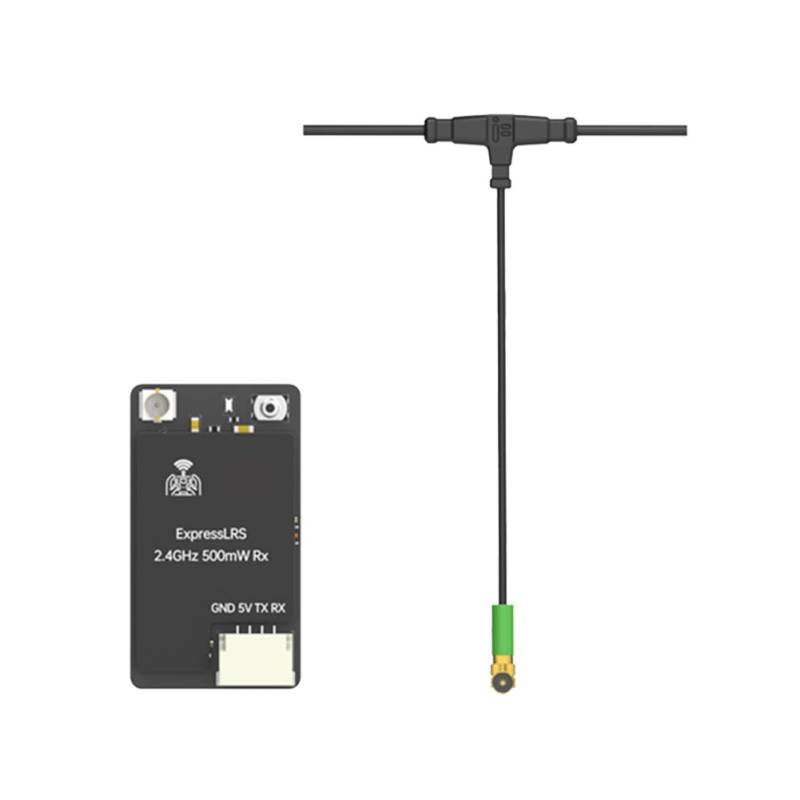 ExpressLRS ELRS 2,4 GHz 500 mW RX-Empfänger mit 40 mm Mini-Antenne für RC FPV-Renndrohne von coserori