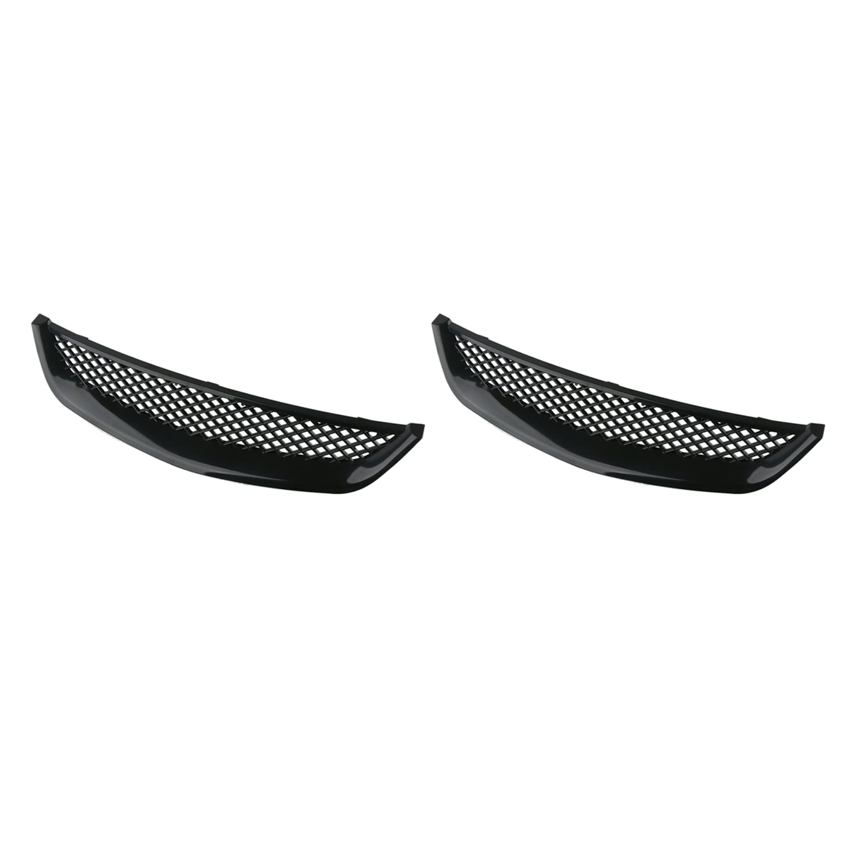 coserori 2X Auto Glänzend Schwarz Netz ABS Front Kühlergrill für Die Motorhaube für JDM Typ R 2001-2003 von coserori