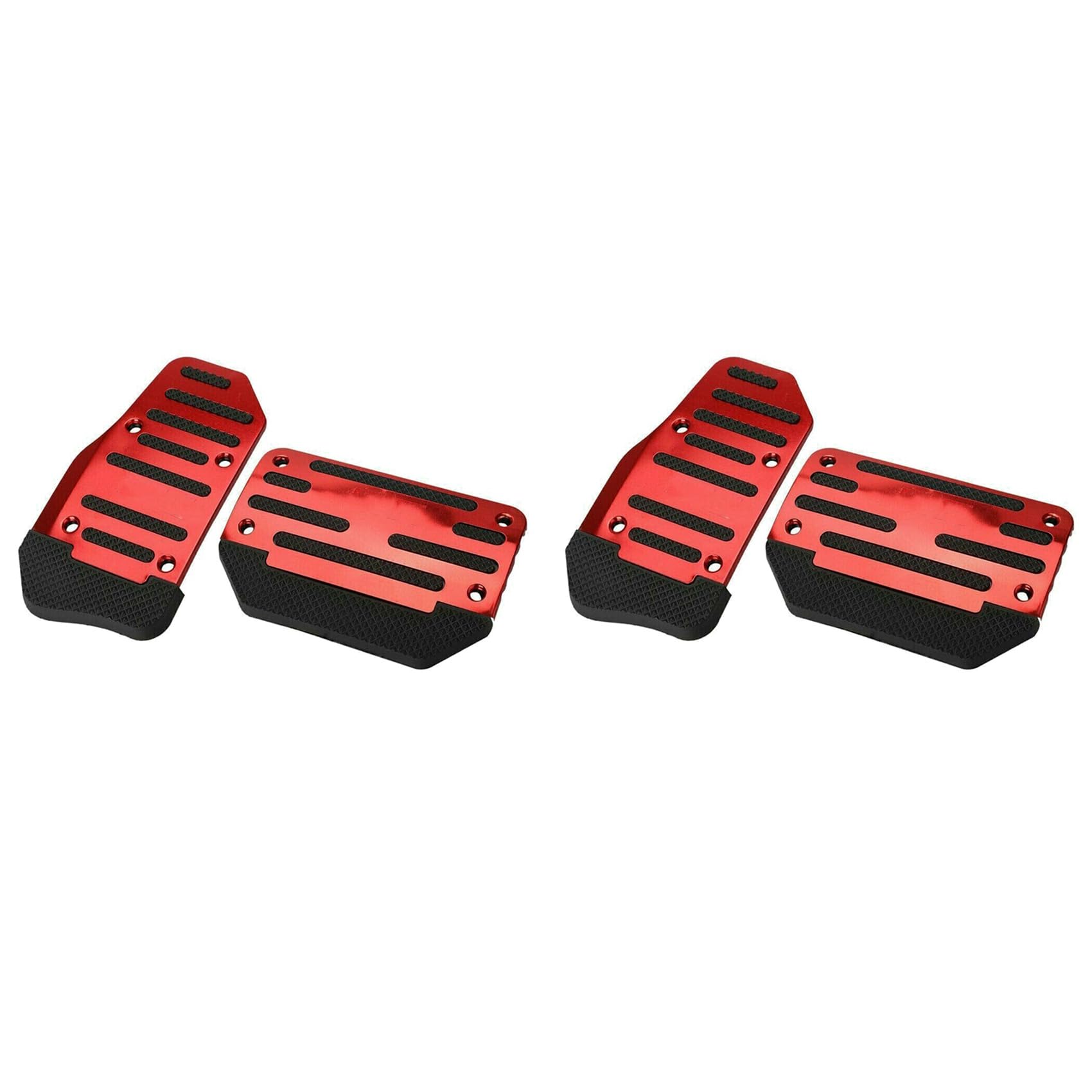 coserori 2X Universal Rot Gas Gas Pedal und Bremse Pedal Abdeckung Fuß Polster rutschfest für Automatik Getriebe Auto von coserori