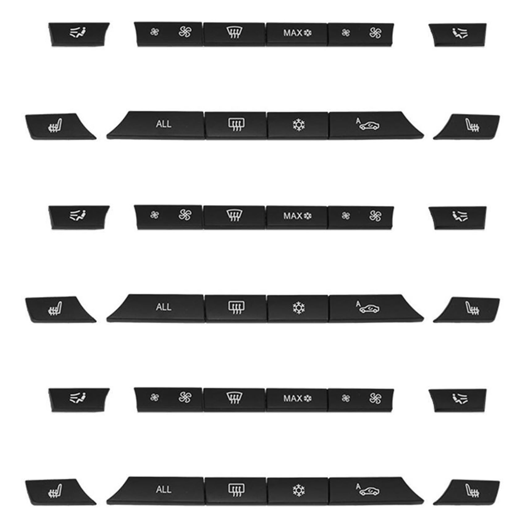 coserori 36 Stücke Taste Tastenkappen A/C Heizung Schalter Satz Panel für F07 Gt / F10 / F11 F01 / F02 von coserori