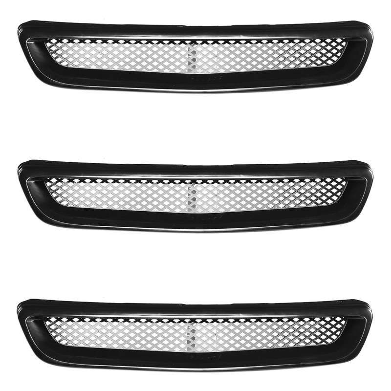 coserori 3X ABS Schwarz Auto Front StoßStangen Haube Grill Kühler Grill Abdeckung Verkleidung für EK DX EX LX Typ R 1996 1997 1998 von coserori