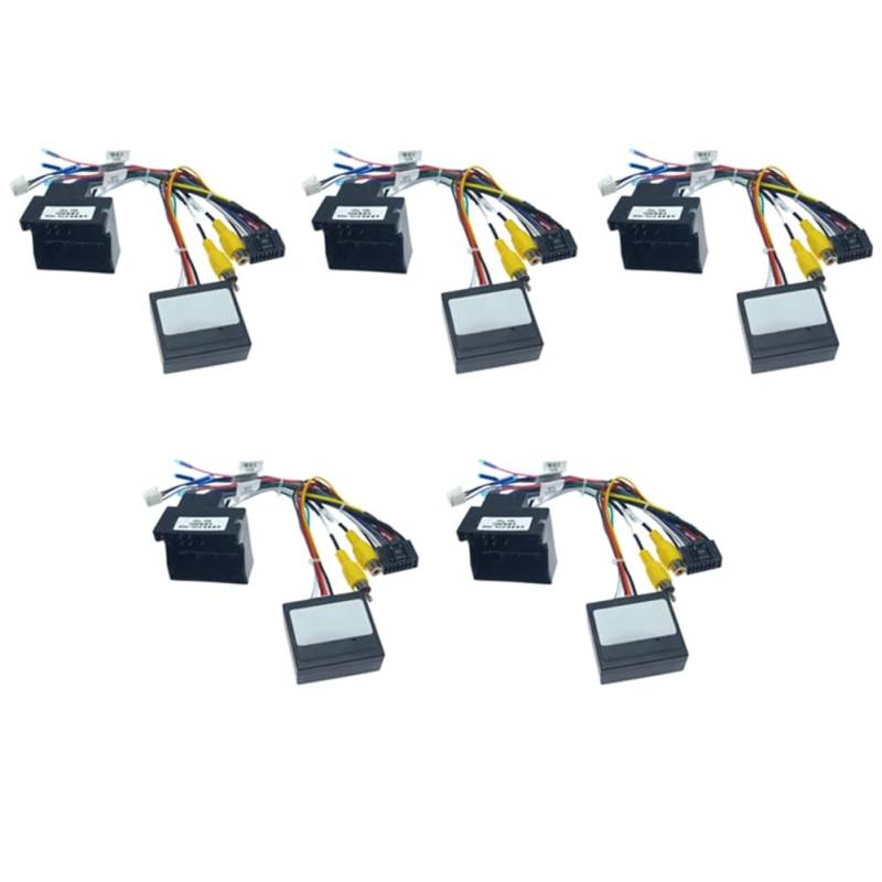 coserori 5X Auto 16PIN Audio Power Kabel Radio Kabel Baugruppe mit Canbus Box für 3008 2008 C4 C-Quatre C4L C3 XR C5 von coserori