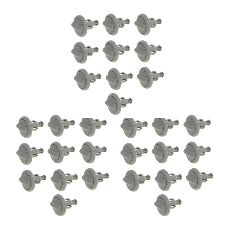 coserori Hutablage-Clips aus Kunststoff, frühes Ende für Juke 799161KA3A, Grau, 30 Stück von coserori